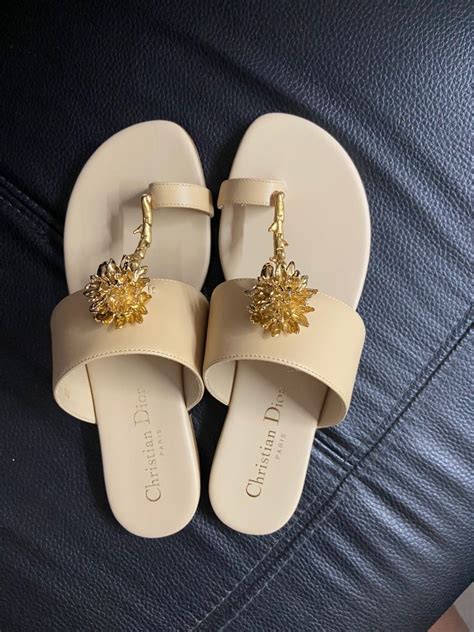 dior jardin thong sandal|Dior summer sandals.